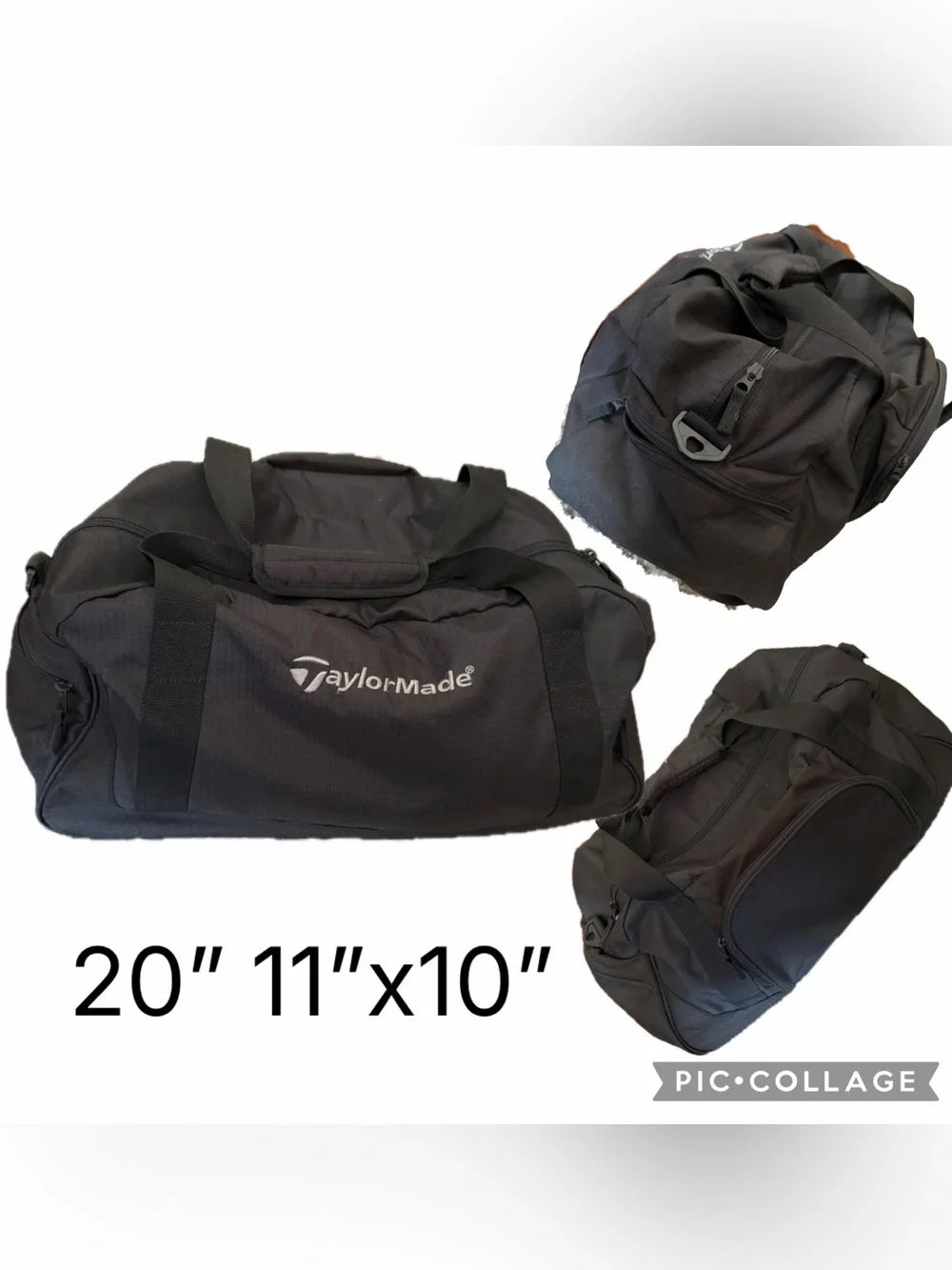 Vintage Taylor Made Duffle Bag Golf Black